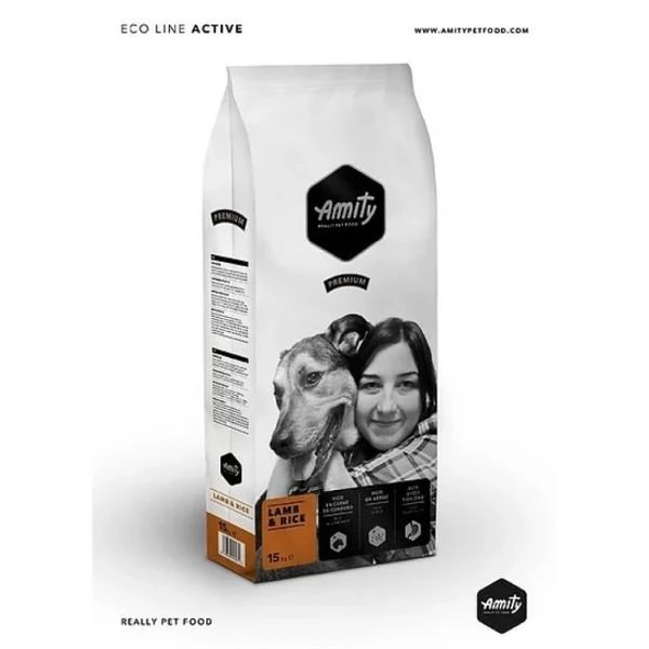 Amity Premium Lamb & Rice Kuzu Etli ve Pirinçli Yetişkin Köpek Maması 15 Kg ürün görseli 1