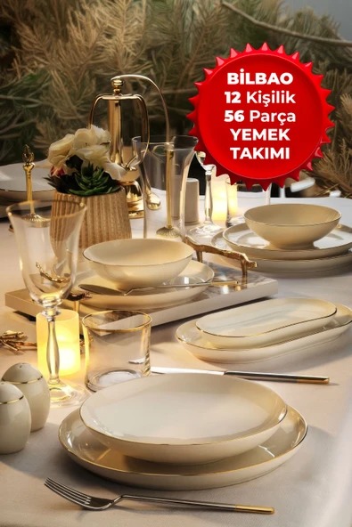 ARYILDIZ BILBAO YEMEK TAKIMI 56 PARÇA ürün görseli 1