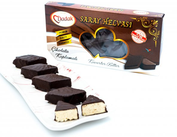 Dadak Lokum ve Kuruyemiş Çikolata Kaplamalı Saray Helvası 170Gram ürün görseli 1