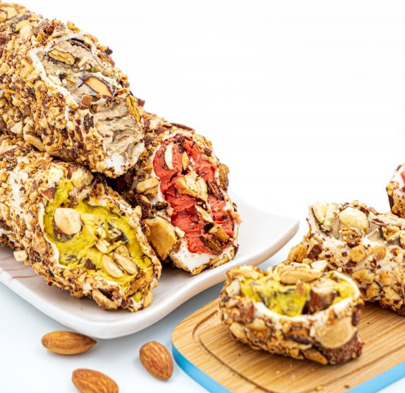 Dadak Lokum ve Kuruyemiş Bademli Atom Lokum 500 Gram ürün görseli 1