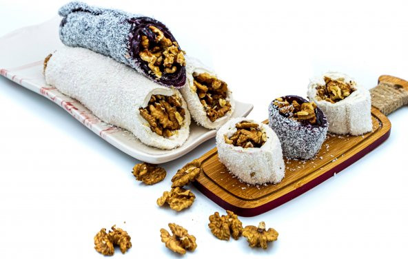 Dadak Lokum ve Kuruyemiş Cevizli Sarma Lokum200Gram ürün görseli 1