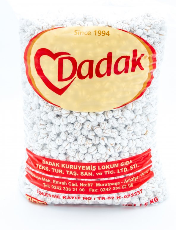 Dadak Lokum ve Kuruyemiş Beyaz Leblebi Şekeri 5 Kg ürün görseli 1