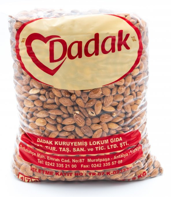 Dadak Lokum ve Kuruyemiş Çiğ Badem 5 Kg ürün görseli 1