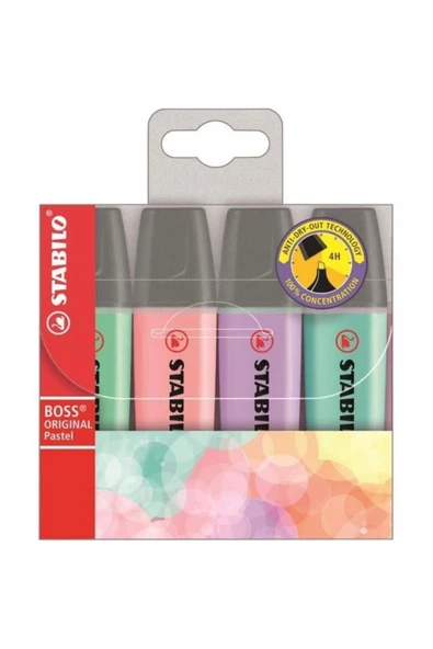 Stabilo Boss Pastel 4lü Paket ürün görseli 1