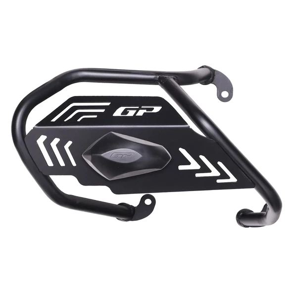 GP Kompozit Honda ADV 350 2025-2026 Uyumlu Kapaklı Egzoz Koruma Demiri Siyah ürün görseli 1