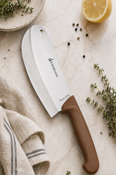 Sürmene Silver Serisi Börek Pizza Bıçağı Kahve Sap Pide Salata Kıyma Mutfak Bıçak HDS-111 ürün görseli 1