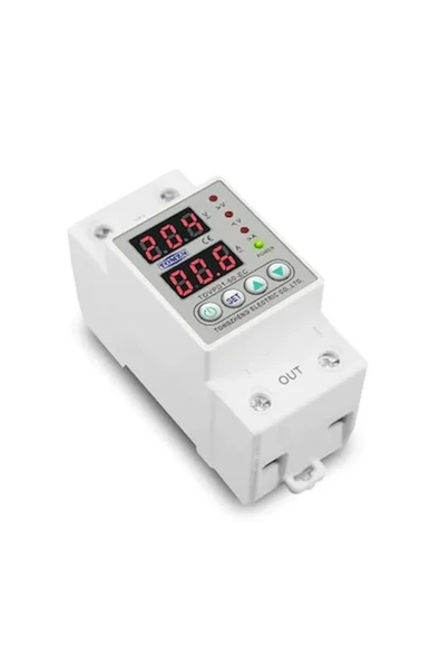 TOMZN TOVPD1-60-EC 63A 230V Ayarlanabilir Aşırı - Düşük Gerilim ve Akım Koruma Rölesi ürün görseli 1