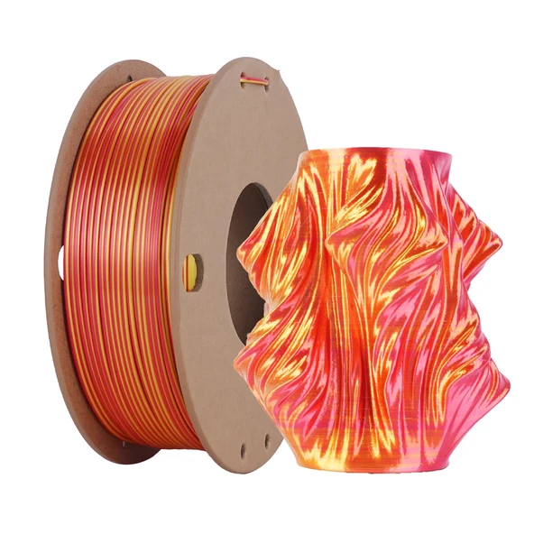 RhinoLab PLA Silk Dual Renk Filament - Gold Red 250gr ürün görseli 1
