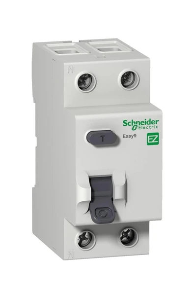 Schneider Ez9r05225, 25 Amper, 30ma, Monofaze, Kaçak Akım Koruma Rölesi, 2 Kutuplu (1 Faz+nötr), Tip ürün görseli 1