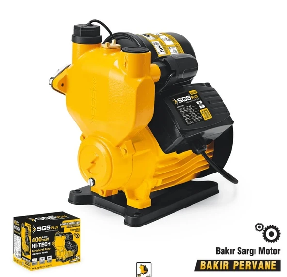 SGS OTOMATİK PERİFERİK SU POMPASI 400 WATT 0.55 HP SGS5382 ürün görseli 1