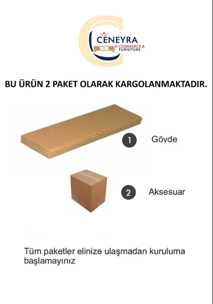 TSA1237BS LEM Tv Sehpası Beyaz-Silver 120cm - Resim 8