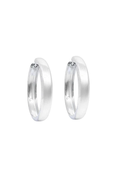 Enli Gümüş Halka Küpe – 6mm Kalınlık-3.7x3.7cm ürün görseli 1