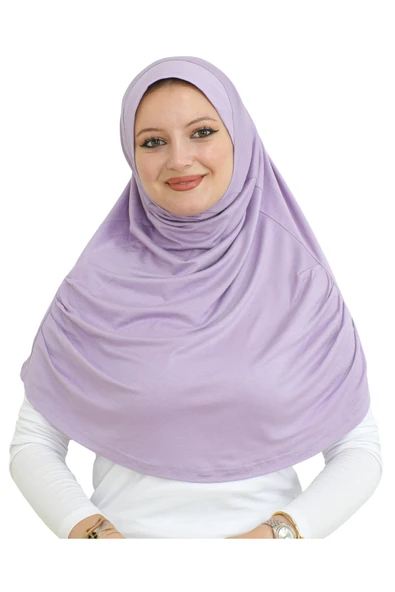 Uzun Hazır Giyim Turban Yumuşak Eşarp İslami Giyim  Mürdüm ürün görseli 1