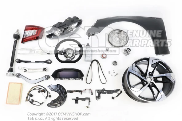 Volkswagen Passat - Cc 2009-2017 Dış Dikiz Aynası Elektrikli, Isıtmalı, Astarlı, Otomatik Katlanır, Yan - Alt Lambalı So ürün görseli 1
