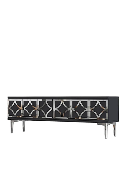 TSA1237AS LEM Tv Sehpası Antrasit-Silver 120cm - Resim 5