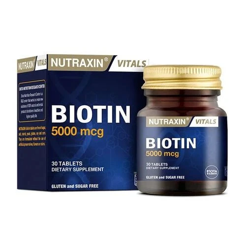 Nutraxin Biotin 5000 mg 30 Tablet ürün görseli 1