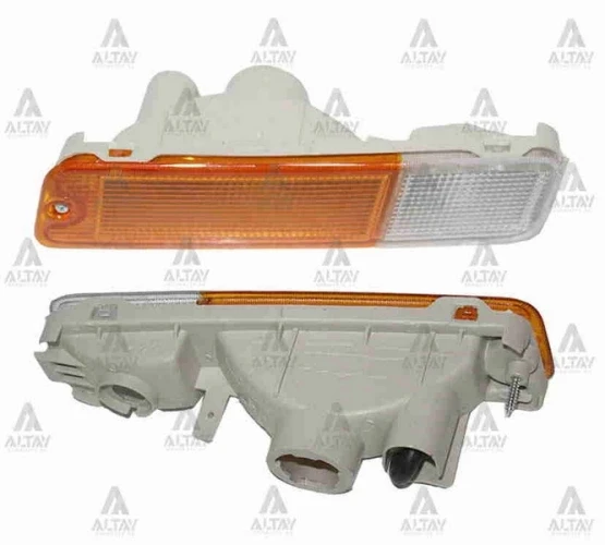 Mitsubishi L200 1999-2005 Sinyal Lambası Tampon Sarı - Beyaz Sol (1 Adet) (Oem No: Mr109133) ürün görseli 1