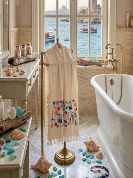 Home of Buldan Soft Touch Peshtemal – %100 Pamuk Müslin Hafif ve Hızlı Kuruyan Peştemal ürün görseli 1