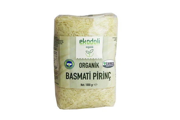 EKODOLİ ORGANİK BASMATİ PİRİNÇ 1000GR ürün görseli 1