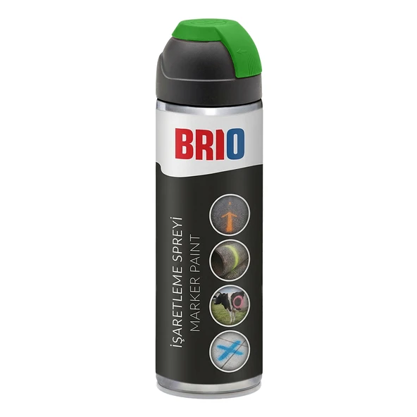 Brio İşaretleme Spreyi Endüstriyel 500 Ml Yeşil ürün görseli 1