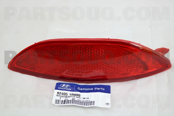 Hyundai Accent Blue 2011-2018 Arka Tampon Reflektörü Sol (Oem No: 92405-1R000) ürün görseli 1