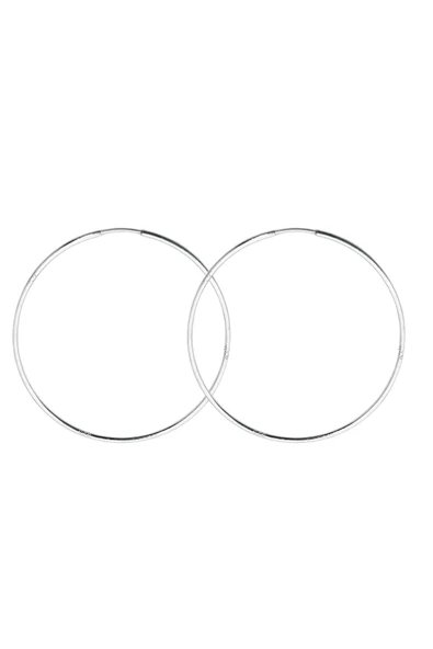 İnce Gümüş Halka Küpe 1.5mm-6x6CM ürün görseli 1
