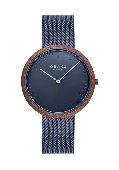 Obaku Denmark V245GXLLML Quartz Çelik Lacivert Safir Cam 40 mm Erkek Kol Saati ürün görseli 1