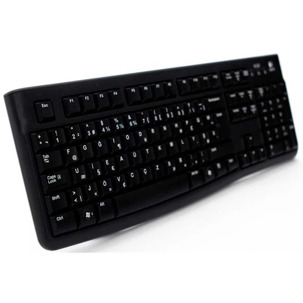 LOGITECH K120 F USB KABLOLU KLAVYE SİYAH 920-004163 ürün görseli 1