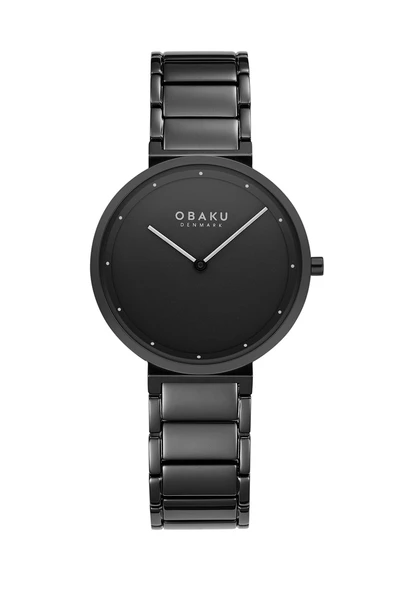 Obaku Denmark V258LXBBSB Çelik Siyah Safir Cam 34 mm Kadın Kol Saati ürün görseli 1
