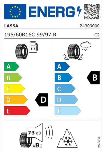 LASSA 195/60R16C 99/97R  MULTIWAYS-C - Resim 2