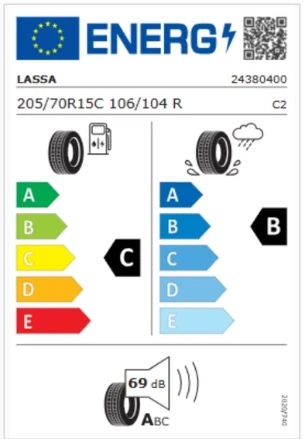 LASSA 205/70R15C 106/104R TRANSWAY 3 ürün görseli 1