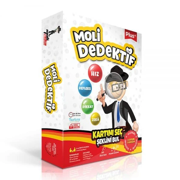 Moli Dedektif - 2 Oyun 1 Arada - Eğitici, Zeka ve Strateji Oyunu ürün görseli 1