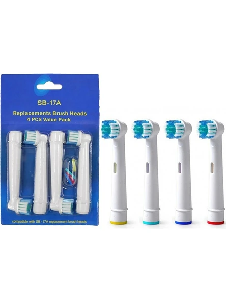 Oral - B Şarjlı Ve Pilli Diş Fırçaları İle Uyumlu 4 Adet Yedek Başlık ürün görseli 1