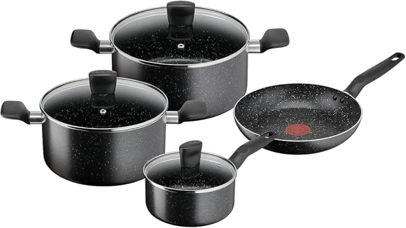 TEFAL Dark Stone 9 Parça Tencere Seti ürün görseli 1
