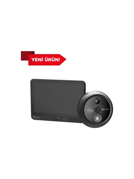 Ezviz CS-CP4 Akıllı Kapı Dürbünü(Dp2 nin üst segmenti) ,Dokunmatik Ekran, PIR Algılama-Hareket Algılama Çift Yön Görüşme, microSD/Cloud ürün görseli 1