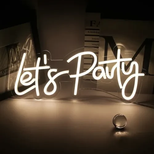 Let's Party Neon Led Tabela - Resim 2