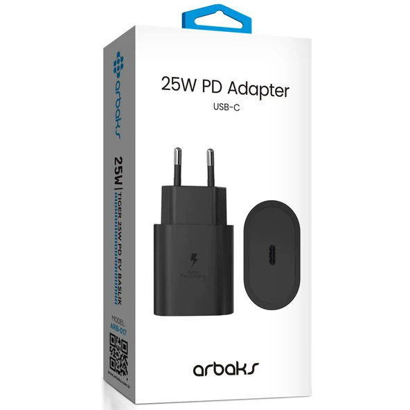 PD 25W PD TİGER Hızlı Şarj Cihazı Başlığı Arbaks ARB-017 ürün görseli 1