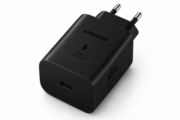 Samsung 45W Super Fast Charging 2.0 Adaptör Type-C Hızlı Şarj Başlığı - Siyah ürün görseli 1
