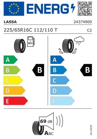 LASSA TRANSWAY 3 225/65R16C 112/110T Yaz Lastiği - 2026 - Resim 2