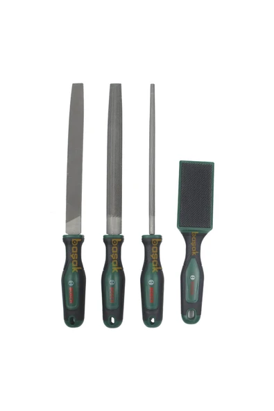 Bosch 200 mm 3’lü Metal Eğe Seti 8" Orta Diş + Eğe Fırçası 1600A034GM ürün görseli 1