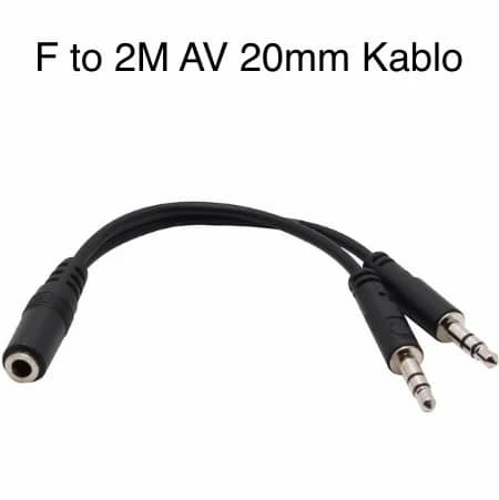 AV Cable F To 2M 20cm Çeviri (Vakumsuz) C-576 ürün görseli 1