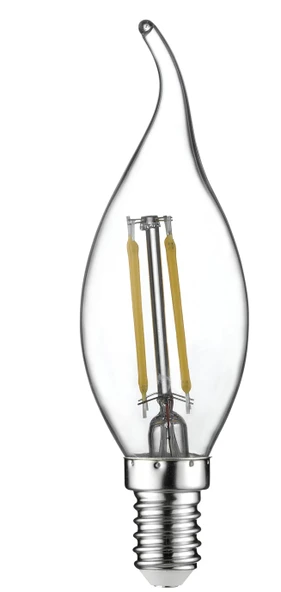HOROZ FLAME-6W BEYAZ KIVRIK FİLAMENT LED AMPUL E14 ürün görseli 1