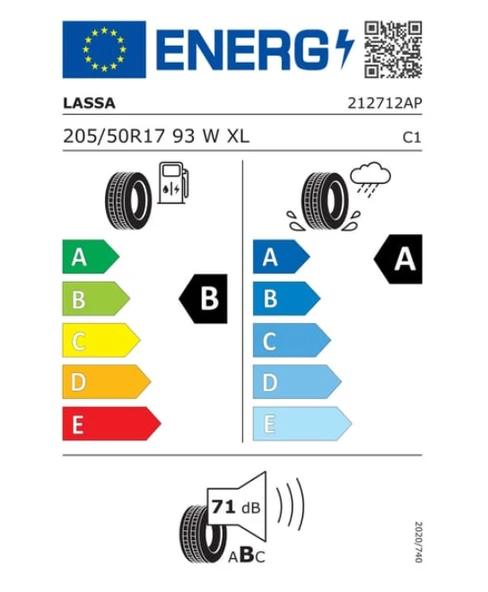 LASSA XL REVOLA 205/50R17 93W Yaz Lastiği - 2026 ürün görseli 1