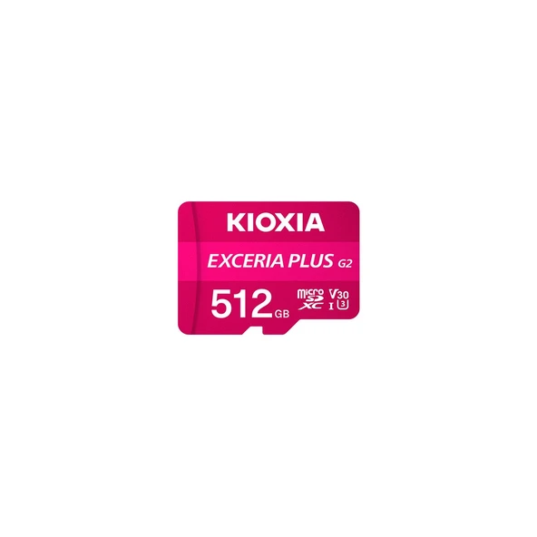 Kioxia Exceria Plus G2 LMPL2M512GG2 Class 10 UHS-I U3 A1 V30 512 GB Micro SD Kart ürün görseli 1