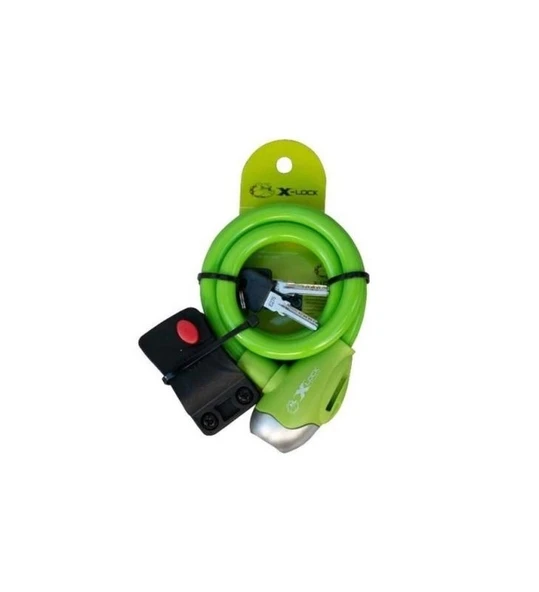 XLOCK XBYC TY 561 BİSİKLET KİLİT ANAHTARLI HALAT 8X1300MM TEX561 YEŞİL ürün görseli 1