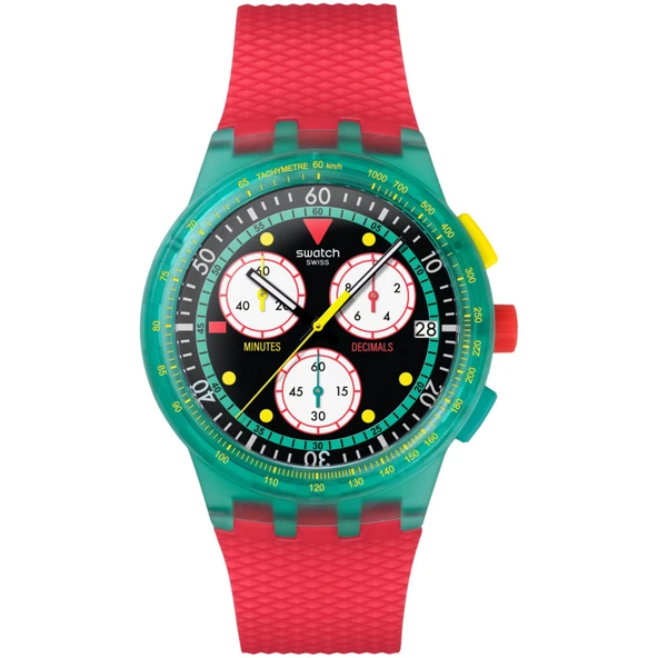 SUSG409 Swatch Neon Emerald Chrono Erkek Kol Saati SUSG409 ürün görseli 1
