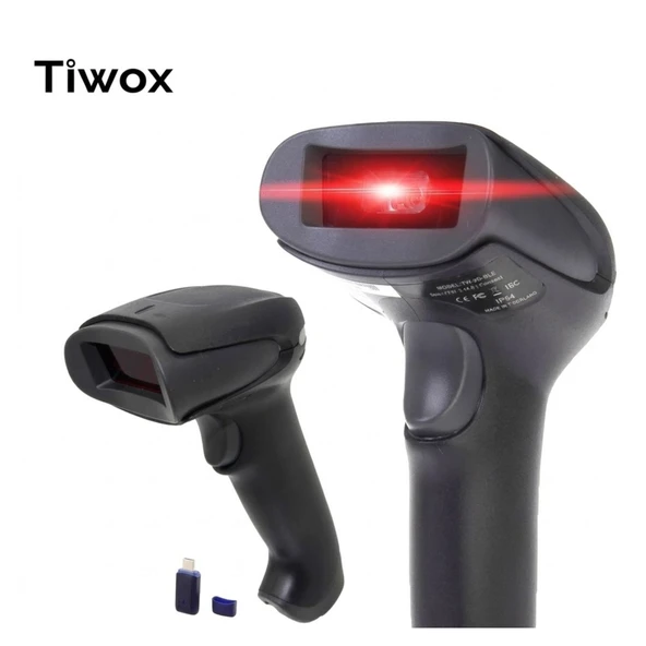 TIWOX  2D KAREKOD KABLOSUZ BARKOD OKUYUCU MINI USB DONGLE ürün görseli 1