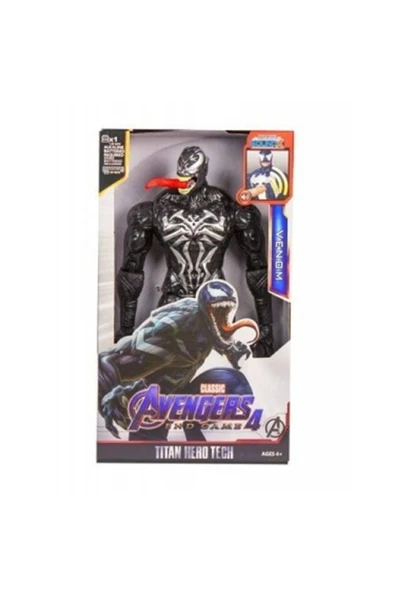 CAN Oyuncak Venom Figür 30 cm Avengers Venom Figür Venom Işıklı Ve Sesli Aksiyon Figür Oyuncak ürün görseli 1