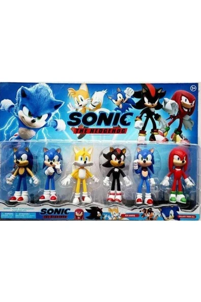 MUTLU ÇOCUK OYUN DÜNYASI Sonic 6 Lı Oyuncak Set ürün görseli 1