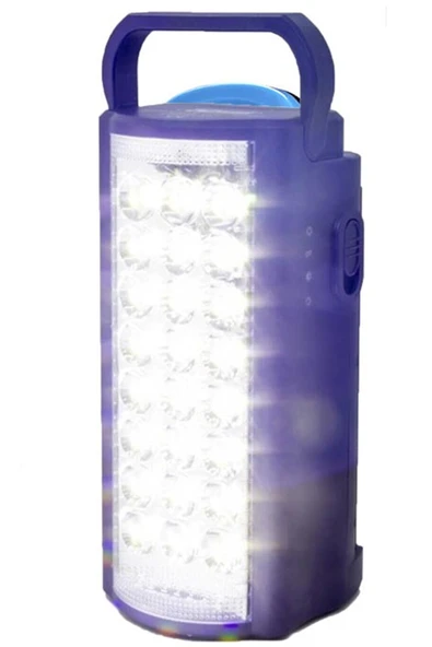 Vothoon Şarjlı Işıldak Usb Şarj Çıkışlı 24 Led 80 Saat Akülü Işıldak 24 Led Telefon Şarj Edebilen 1.0 Mavi ürün görseli 1